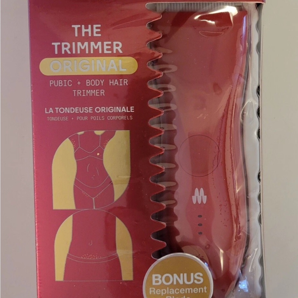 Meridian Trimmer Red “Lava" Body Hair Groomer Rechargeable + Bonus Blade Wet Dry
